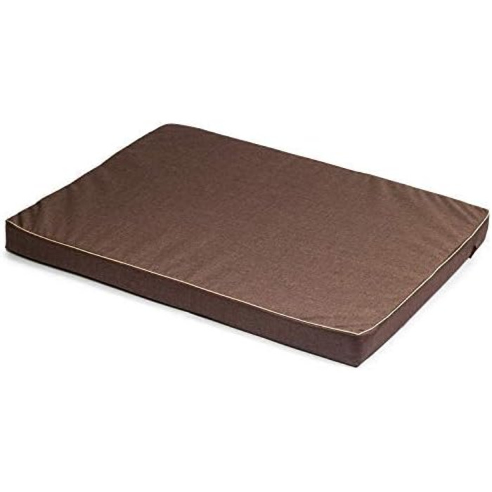 Матрац для собак | Собаче ліжко, подушка, матрац | Codura, стильний, миючий | 100 x 75 x 6 см, коричневий