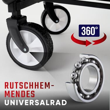 Складаний вагон-тележка з великою місткістю, стабільний та портативний. Ідеально для спорту, покупок та кемпінгу