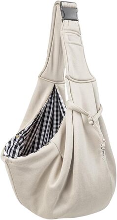 Сумка-переноска для собак - дихаюча, з регульованими ременями | Легка переноска для собак, ідеальна для прогулянок та активного відпочинку (Бежева)