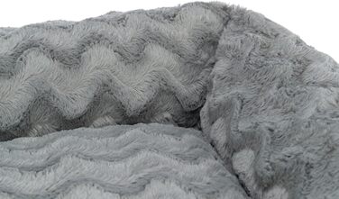 Ортопедичне ліжко для собак TRIXIE Vital Loki, 100x70 см, сіре - м'яке ліжко з Memory Foam для великих собак, з турботою про суглоби