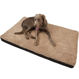 Ортопедичне ліжко для собак Benji XL, бежеве, знімний чохол, 120x72x10 см
