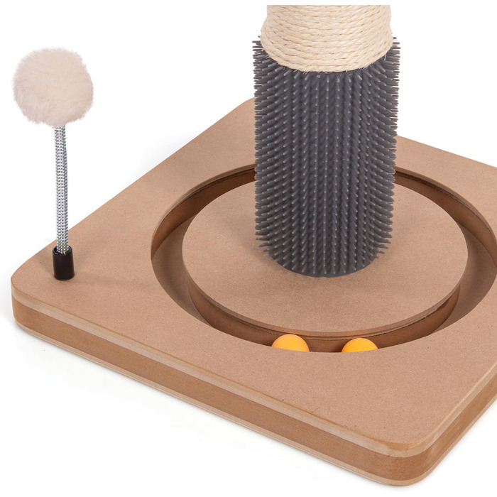 Котячий стовпчик Lilly - інтерактивне котяче іграшкове обладнання для самостійних занять | 78 см | 33 x 33 x 80 см