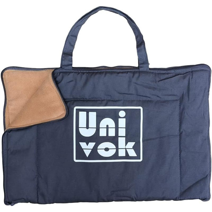 Килимок для собак Univok: портативний, миючий, двоколірний (блакитно-зелений/сірий)