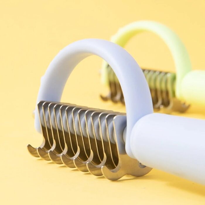 Щітка для собак, інструмент для догляду за шерстю, синя. Ефективна щітка для собак, що забезпечує догляд за шерстю.