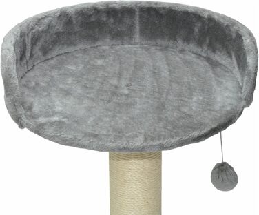 Котячий будиночок-лежанка Nanook Kratzbaum Liegeplatz Top для великих котів, XXL, діаметр 46 см, світло-сірий