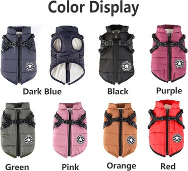 Тепла куртка для собак BT Bear, водонепроникна, для дрібних собак та цуценят (Помаранчевий, S)