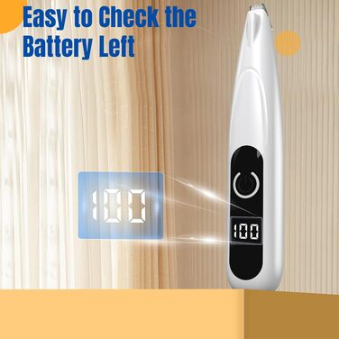Тример для стрижки кігтів та шерсті собак і котів Paw Trim Pro з LED-підсвіткою, USB-зарядкою, безшумний для лап, вух та обличчя