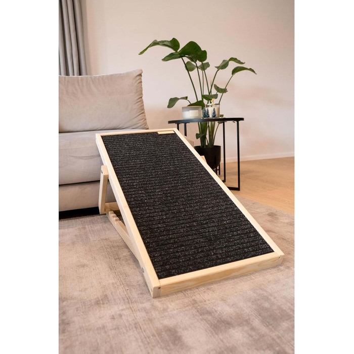 Рампа для собак і котів | Дерев'яна складана рамка для підйомів на ліжко/диван/в автомобіль | Natural