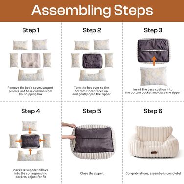 М'яке ліжко для собак та котів MEWOOFUN - зручне та затишне ліжко для домашніх улюбленців (Сірий, 91x72x30 см)