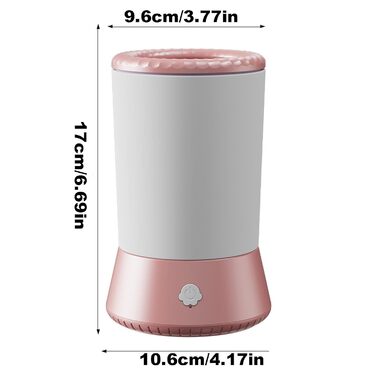 Електрична мийка для лап собак, USB-зарядка, для маленьких, середніх та великих собак, білий/рожевий колір