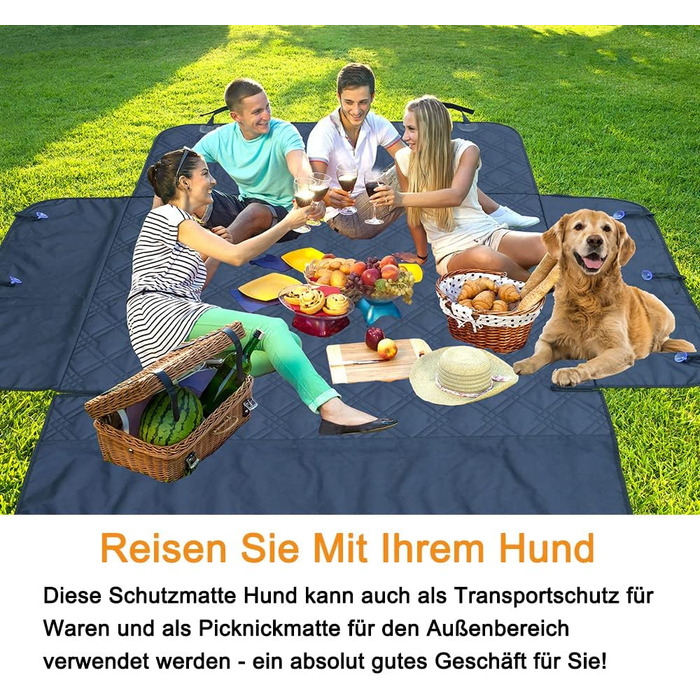 Захист для багажника автомобіля Paw Jamboree: килимок для собак, 201x134 см