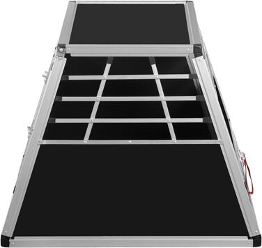 Транспортна переноска для собак Transportbox N23, алюмінієва, 82x90x63 см, з перегородкою та аварійним виходом