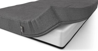 Ортопедичний килимок для собак Knuffelwuff від нетримання, 100 x 65 см, сірий, легко миється, з антиковзким покриттям, для великих, середніх та малих собак