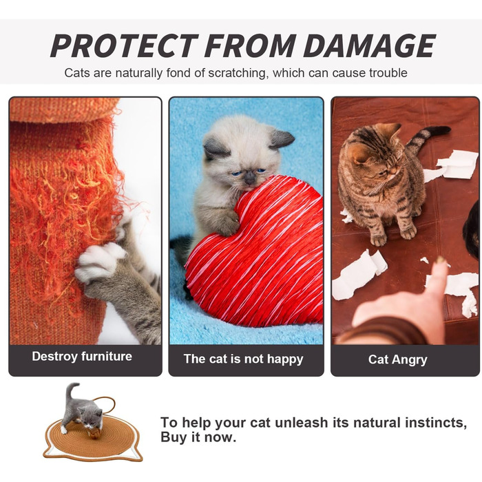 Килимок для котів з кулькою, іграшковий килимок-іграшка для котів, 43 см