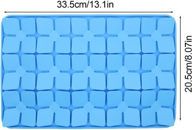 Килимок для ласощів для собак, силіконовий, з розширеннями, для зменшення нудьги, зелений (блакитний)