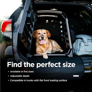 Трейлер для собак Thule Allax XL, чорний/алюміній - переносна переносна клітка для собак в авто