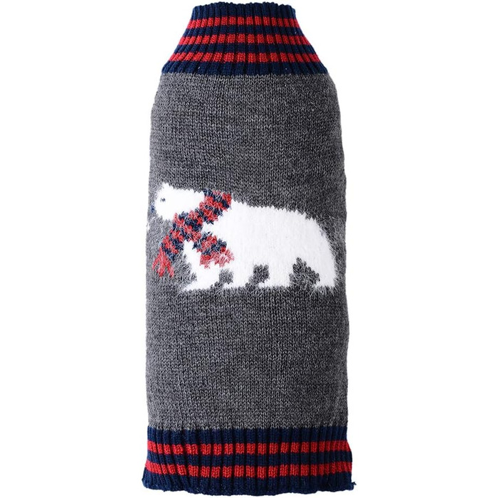 Пуловер для собак PETCARE: смугастий, з мотивами гарбуза, костюм для Хелловіну, для маленьких, середніх та великих собак (XX-Large, Grizzly Bear)