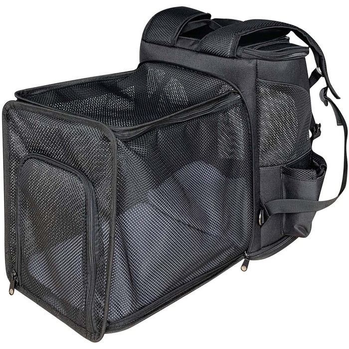 Розширюваний рюкзак для домашніх тварин One for Pets для котів та собак, чорний колір