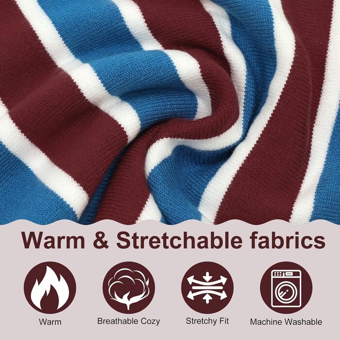 Пуловер для собак великих порід, теплий халат для домашніх тварин, пуловер з високим коміром для осені та зими, в'язаний для Golden Retriever, Labrador, Dobermann, червоний, Getaway Solids