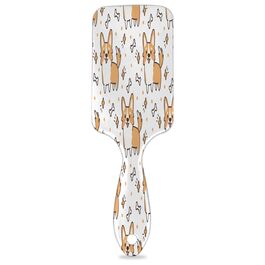 Щітка для волосся з акварельним малюнком собаки, нейлонова щетина, підходить для густого, кучерявого, тонкого, довгого, короткого, мокрого або сухого волосся, для блиску та здоров'я волосся