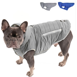 IMMI Куртка для собак | Тепла куртка для собак різних розмірів (Сірий, L)