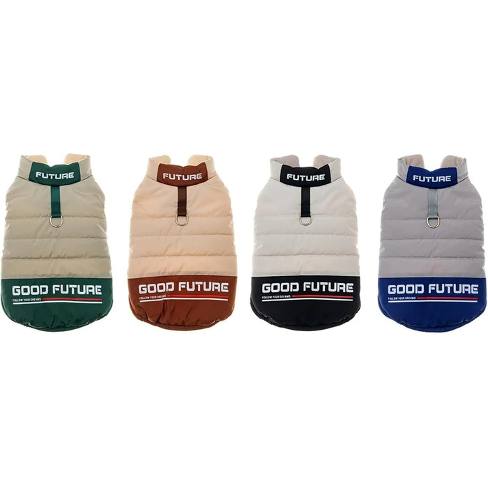 Водонепроникна та вітрозахисна куртка для собак від Knopf-Design, з D-Ring, підходить для Бульдога, Шиба Іну, Лабрадора, блакитна, розмір L