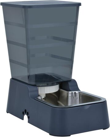 Автоматичний годівниця та поїлка для котів та собак 5л з нержавіючою чашею, комплект 2 шт.