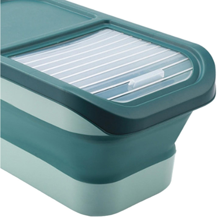 Контейнер для корму для собак Colcolo, 10 кг, складний, герметичний, зелений