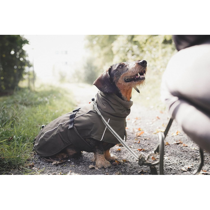 Теплий водонепроникний жилет для такси HUNTER NORDBY оливкового кольору, розмір 33, для маленьких собак з довгим тілом