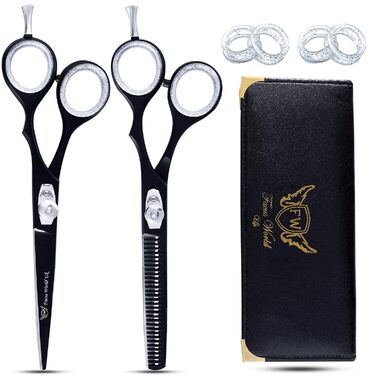 Набір професійних перукарських ножиць 6 дюймів - перукарські ножиці з японської сталі для чоловіків та жінок