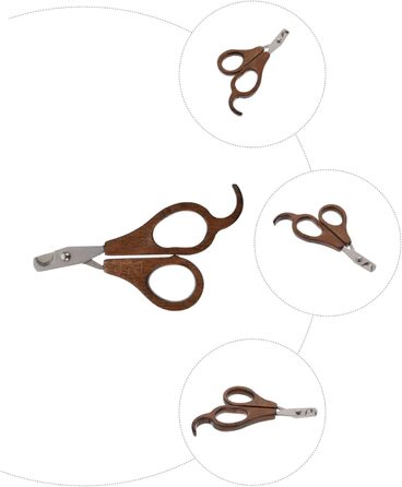 Професійний триммер для нігтів Milisten для собак та котів з дерев'яною ручкою - безпечний та довговічний