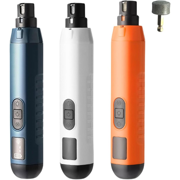 Електричний точильний верстат для нігтів домашніх тварин з подвійним світлом та LCD-дисплеєм, для точного підрізання нігтів, блакитний