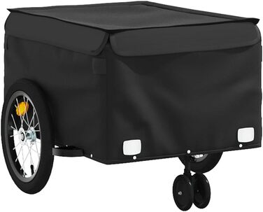 Причіп для велосипеда, 45 кг, з чорного металу, для собак