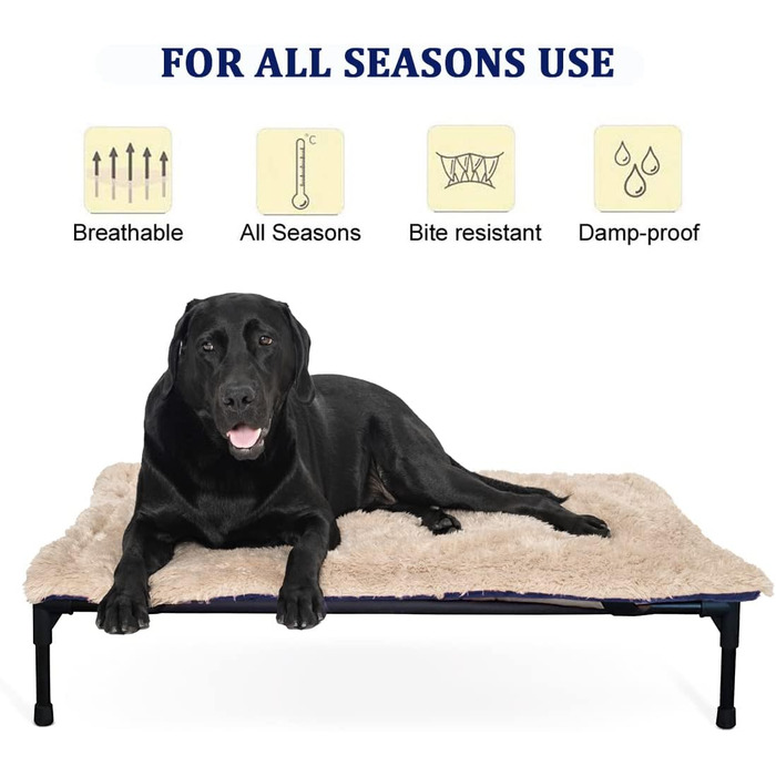 Килимок для собак Vivi Bear 110 x 70 см, килимок для тварин, машинного прання, для собак та котів, блакитний