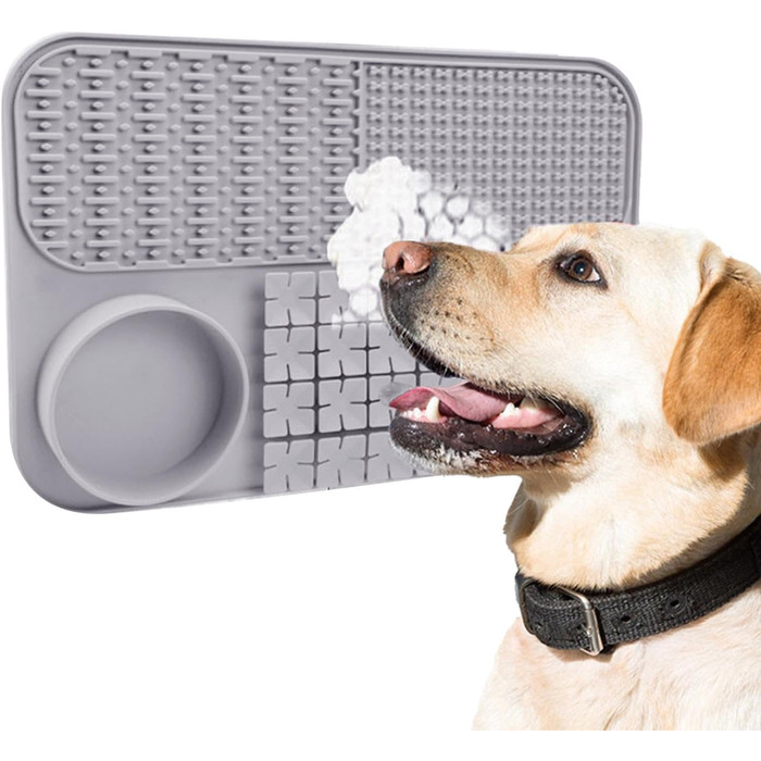 Повільний годівник для собак - килимок-головоломка, килимок для іграшок, сірий L