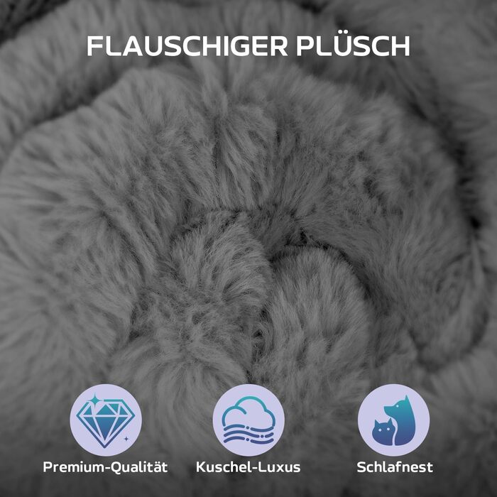 М'яке ліжко для собак Mora Pets: зручна та миюча підстилка-матрац для маленьких, середніх та великих собак, 91 x 60.5 см, темно-сірий