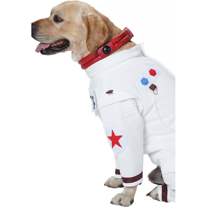 Костюм для собак та котів Space Dog на Хелловін, XXL, білий/розкішний сад