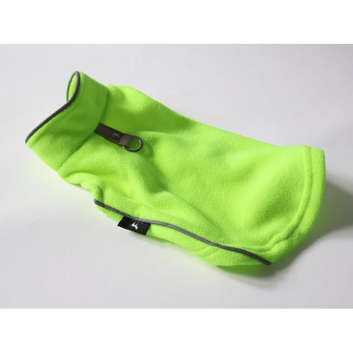 Тепла жилетка для собак та котів Jacko & Co з кільцем для повідка – м'яка, легка, дихаюча (XS, ліно-зелений)