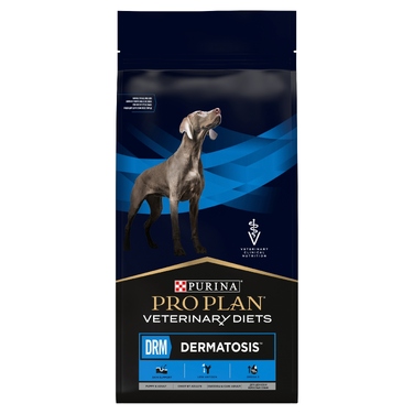 Ветеринарний сухий корм для собак Purina Pro Plan DRM (для догляду за шкірою), 12 кг