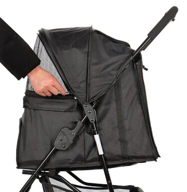 Візок для собак Сенна сірий (чорний)