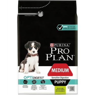 Корм PRO PLAN Puppy для цуценят середніх порід із чутливим травленням, ягня, 3 кг