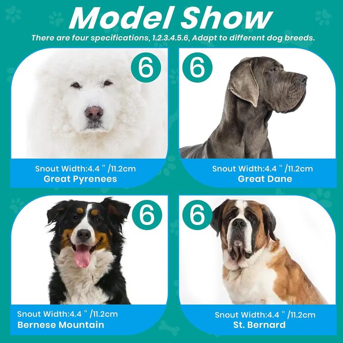 Майтка для собак: зручна, дихаюча, для дресирування та грумінгу (Blue, SIZE 6)