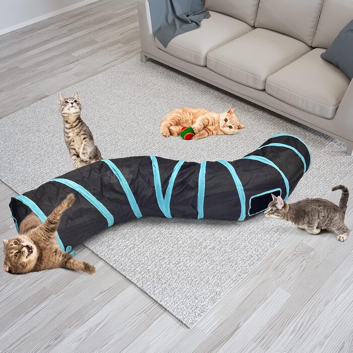 Туннель для котів Bemodst: інтерактивна іграшка-лабіринт для кошенят, кроликів, цуценят та хом'ячків (2-Way)