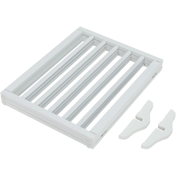 Захисне бар'єр для собак Fellie, дерев'яний, без свердління, 4 панелі (183x60 см) / 3 панелі (139x60 см), білий