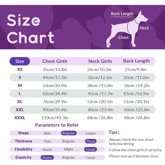 Теплий зимовий одяг для собак PUMYPOREITY: жилет для маленьких собак та цуценят, колір фіолетовий, розмір XS