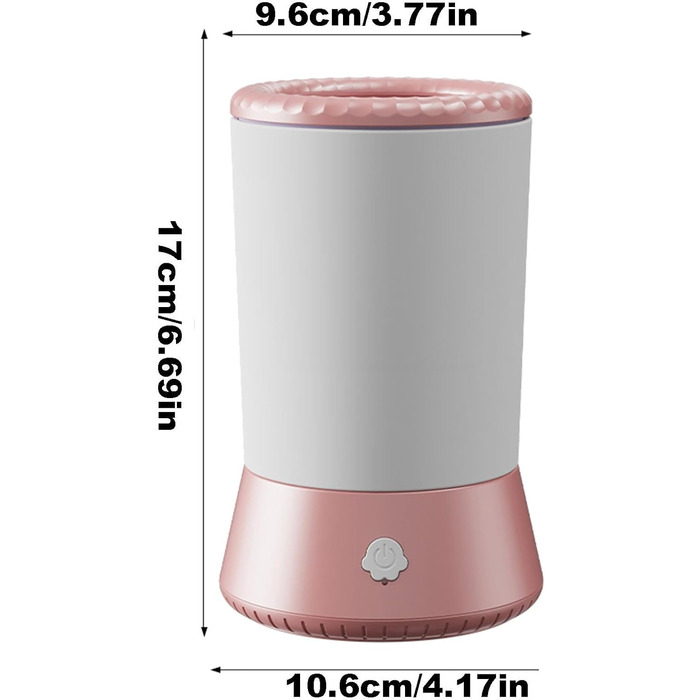 Автоматичний очищувач лап для собак USB, перезаряжається – чаша для миття лап тварин, підходить для собак та котів | Зручний інструмент для догляду за кігтями домашніх улюбленців (Білий Рожевий)