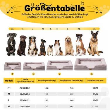 Ортопедичне ліжко для собак середніх та великих порід 109x84x21 см, високощільна губка, знімний водонепроникний чохол, комфортне, антиковзаюче (Хакі, XL)