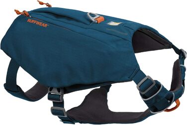 Шлея для собак з кишенями RUFFWEAR Switchbak, зручна для щоденних прогулянок і коротких подорожей, для малих порід, синя Blue Moon