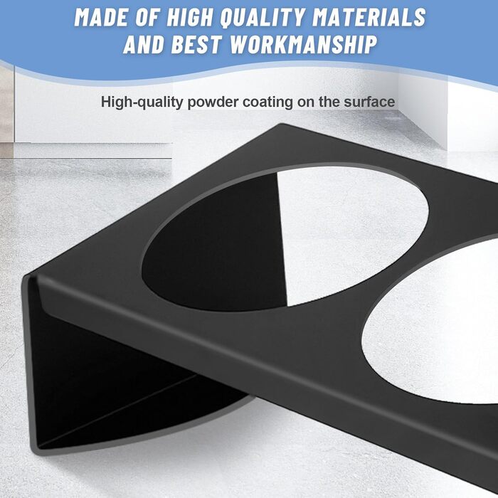 Підвищені годівниці для котів Vikcvcsc Katzennapf Erhöht - набір 2 шт. з кераміки та металу