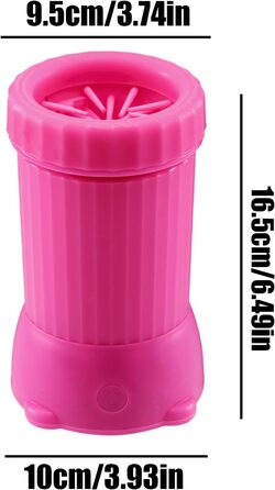 Автоматичний мийник лап для собак - USB-зарядка, для подорожей, рожевий